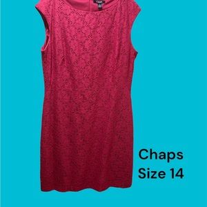 ❤️❤️Lovely Chaps lined sleeveless fuchsia pink dress❤️❤️